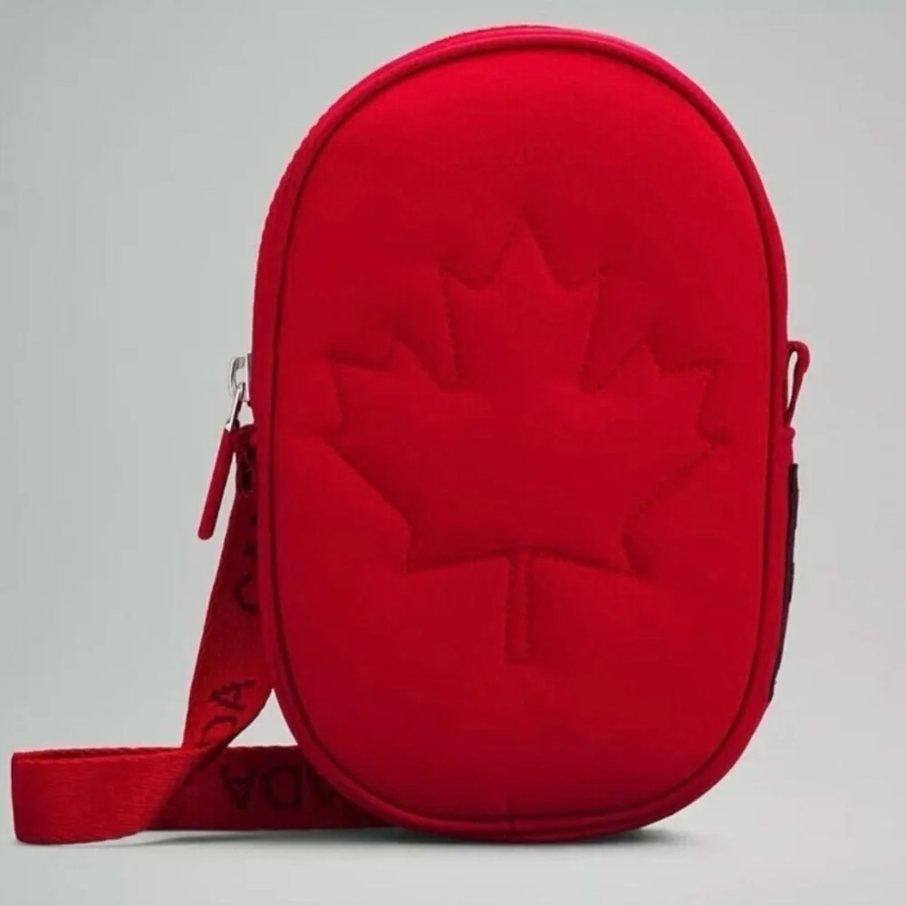 Lululemon Team Canada 22 Future Legacy Crossbody Bag in Crimson Red